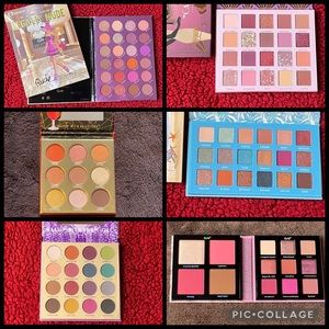 Rude Cosmetics 6 Eyeshadow Palette LOT (brand new in boxes with outer packaging)